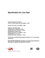 API Spec 5L – Standards list