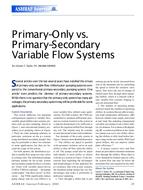Primary-Only vs. Primary-Secondary Variable Flow Systems – Standards list