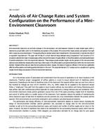 SE-14-C007 — Analysis of Air Change Rates and System Configuration on ...