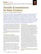 Data Centers: Airside Economizers in Data Centers – Standards list